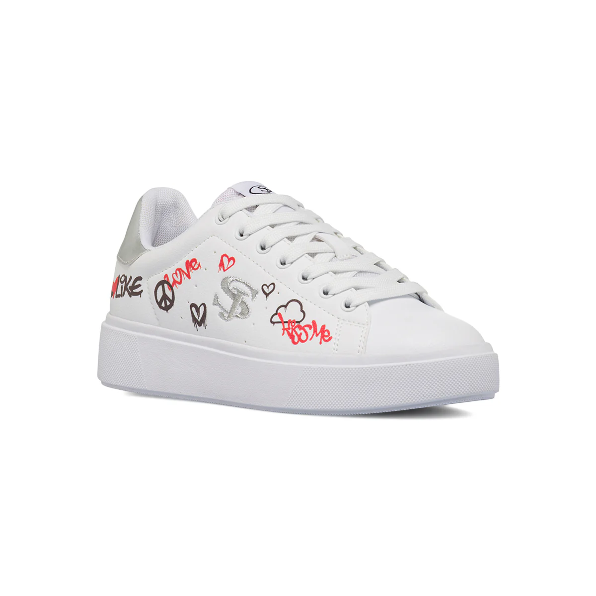 Sneakers bianche da Donna con stampe Swish Jeans - Image 2