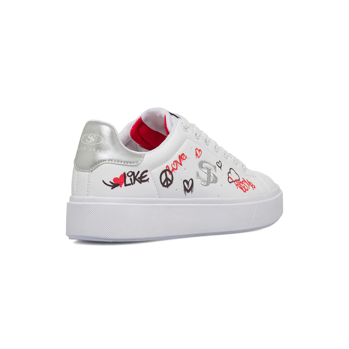 Sneakers bianche da Donna con stampe Swish Jeans - Image 3