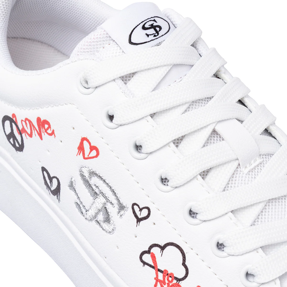 Sneakers bianche da Donna con stampe Swish Jeans - Image 5
