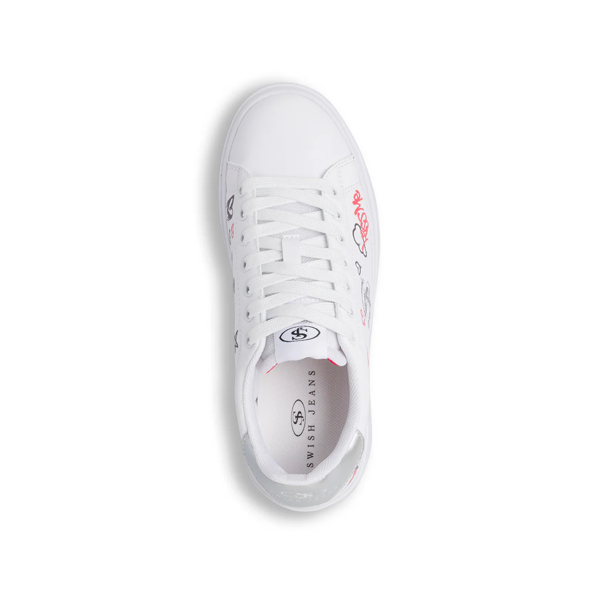 Sneakers bianche da Donna con stampe Swish Jeans - Image 6