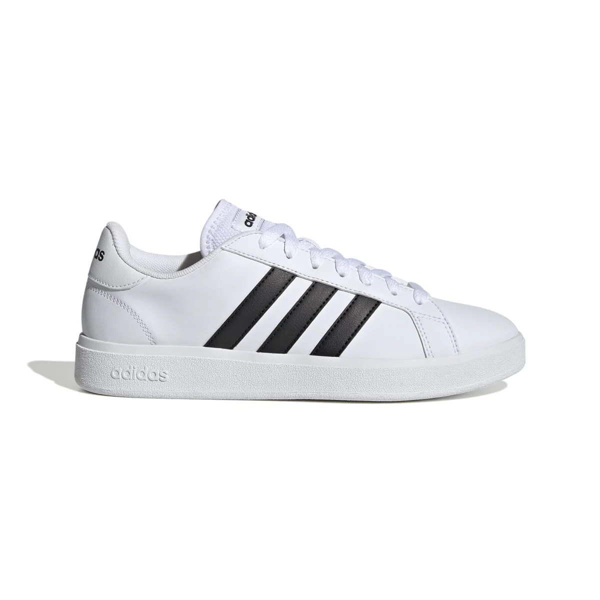 Sneakers bianche da donna con strisce a contrasto adidas Grand Court Base 2.0