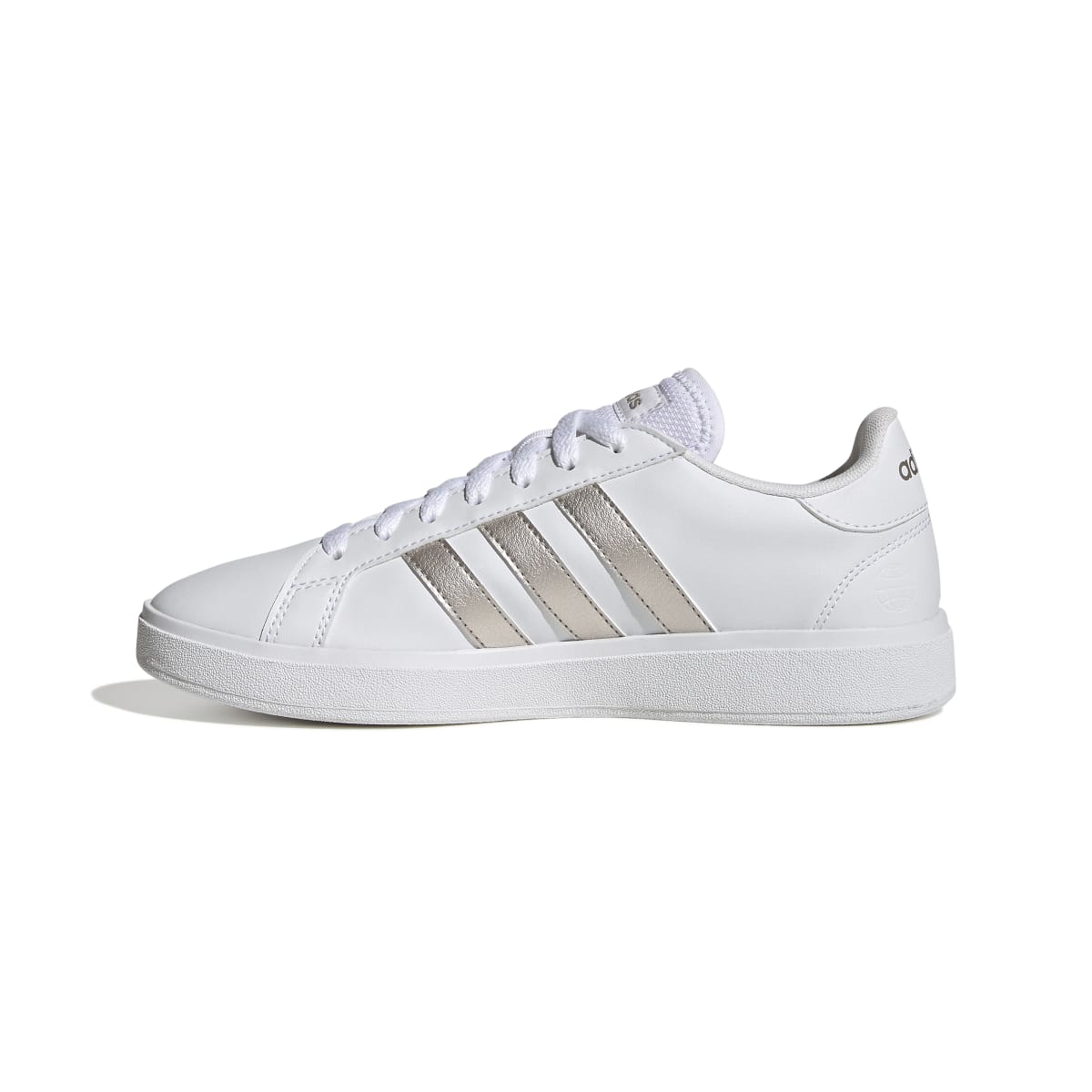 Sneakers bianche da donna con strisce a contrasto adidas Grand Court Base 2.0 - Image 4