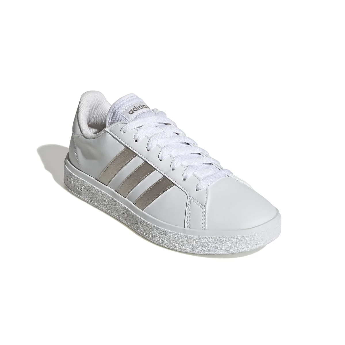 Sneakers bianche da donna con strisce a contrasto adidas Grand Court Base 2.0 - Image 5