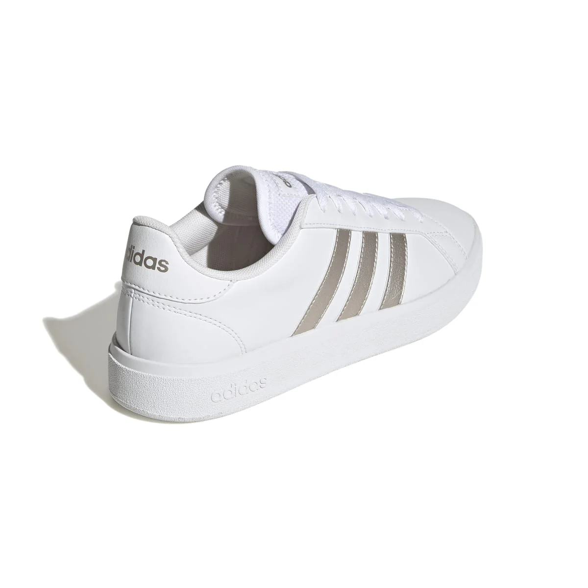 Sneakers bianche da donna con strisce a contrasto adidas Grand Court Base 2.0 - Image 6