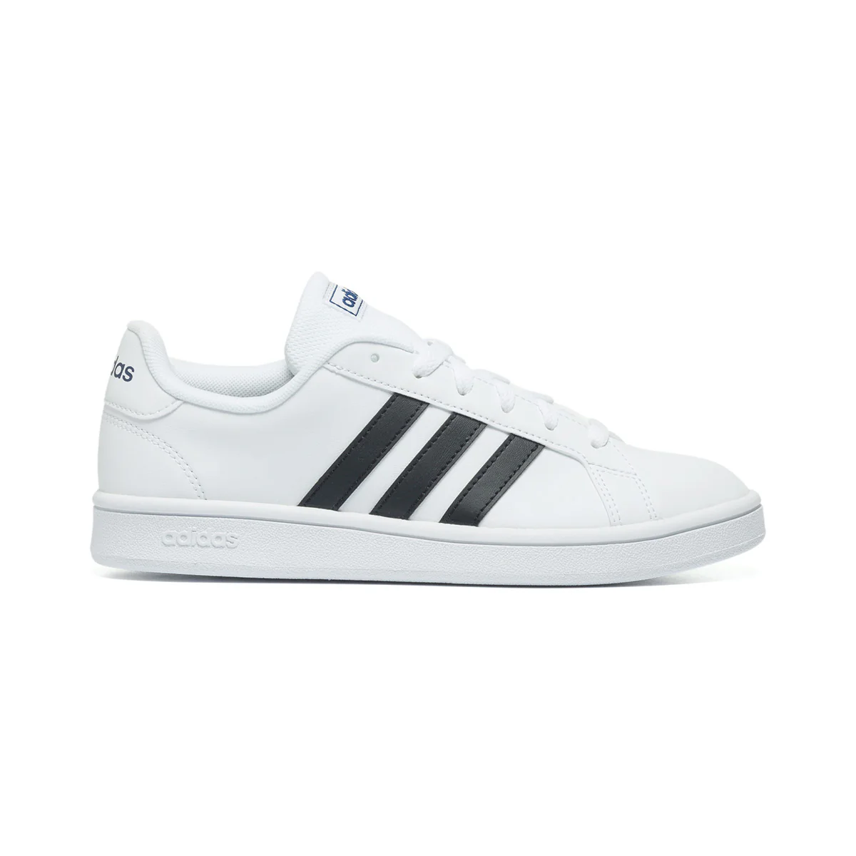 Sneakers bianche da donna con strisce a contrasto adidas Grand Court Base