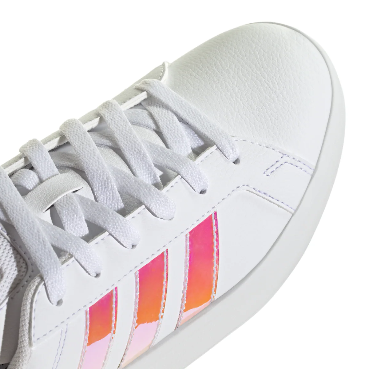 Sneakers bianche da Donna con strisce iridescenti adidas GRAND COURT - Image 4