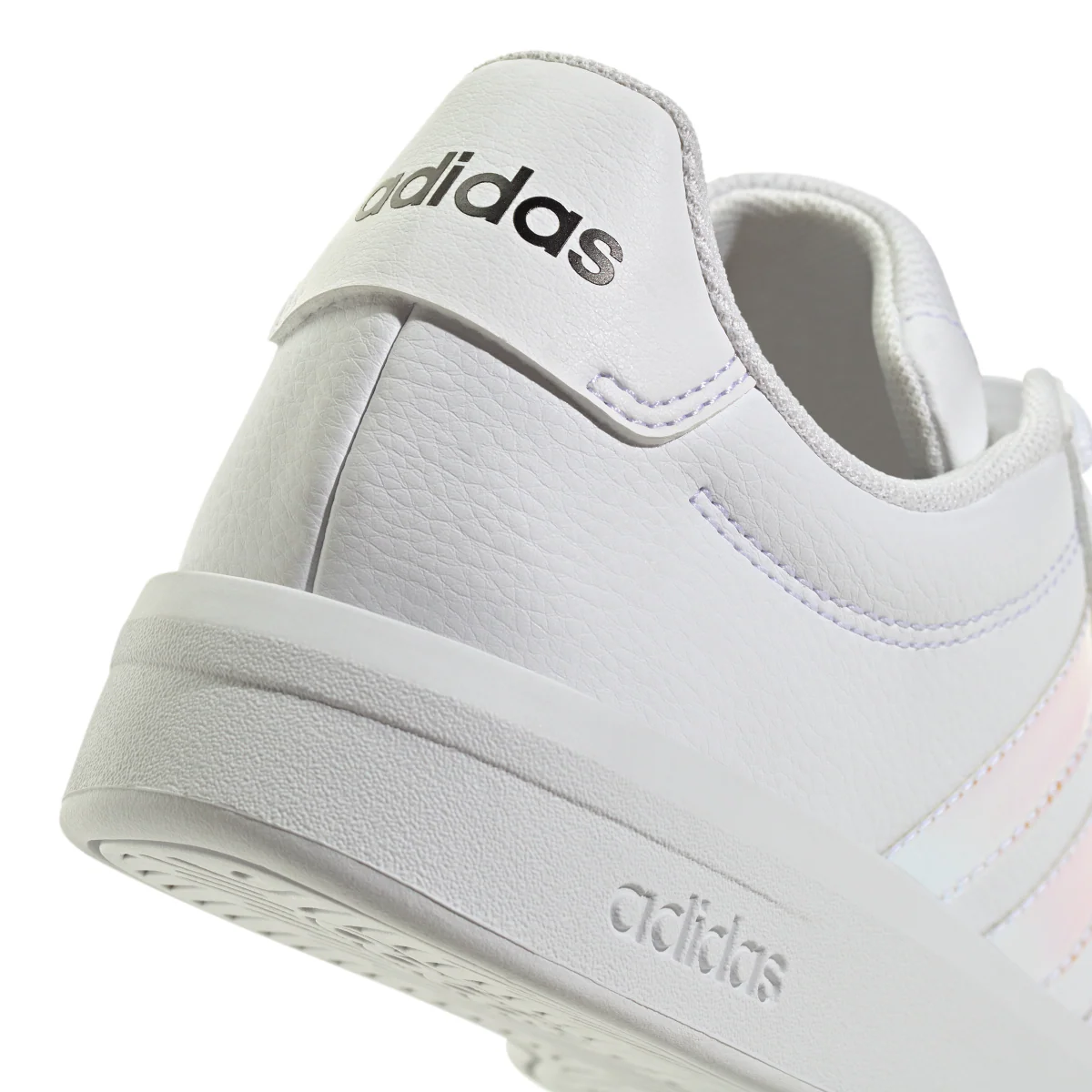 Sneakers bianche da Donna con strisce iridescenti adidas GRAND COURT - Image 5