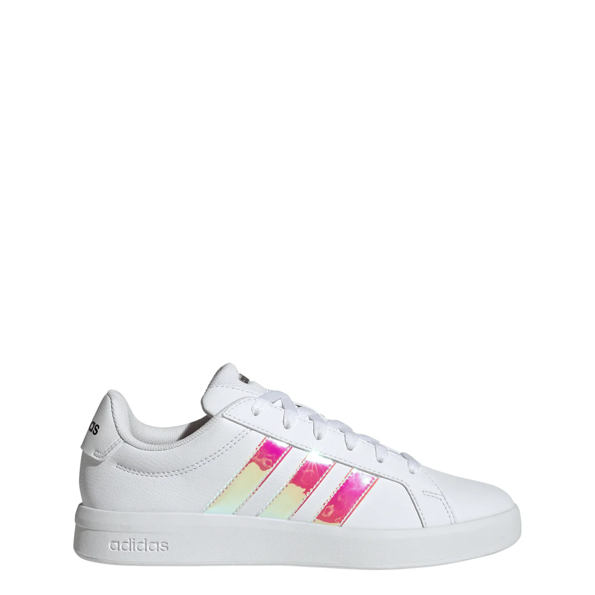 Sneakers bianche da Donna con strisce iridescenti adidas GRAND COURT - Image 6