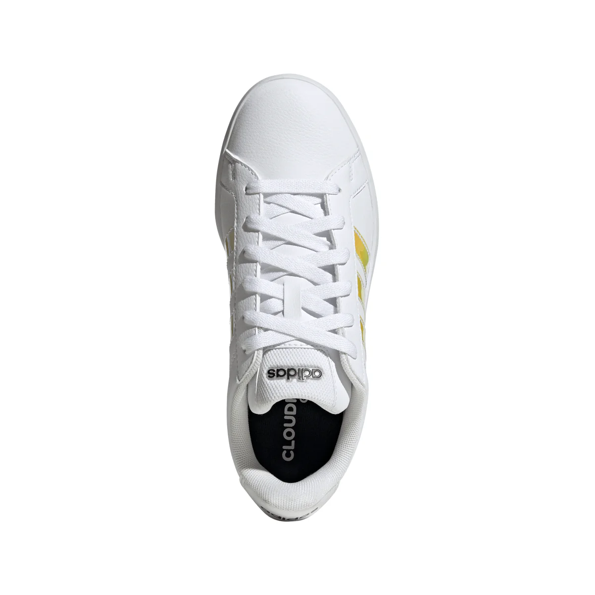 Sneakers bianche da Donna con strisce iridescenti adidas GRAND COURT - Image 7