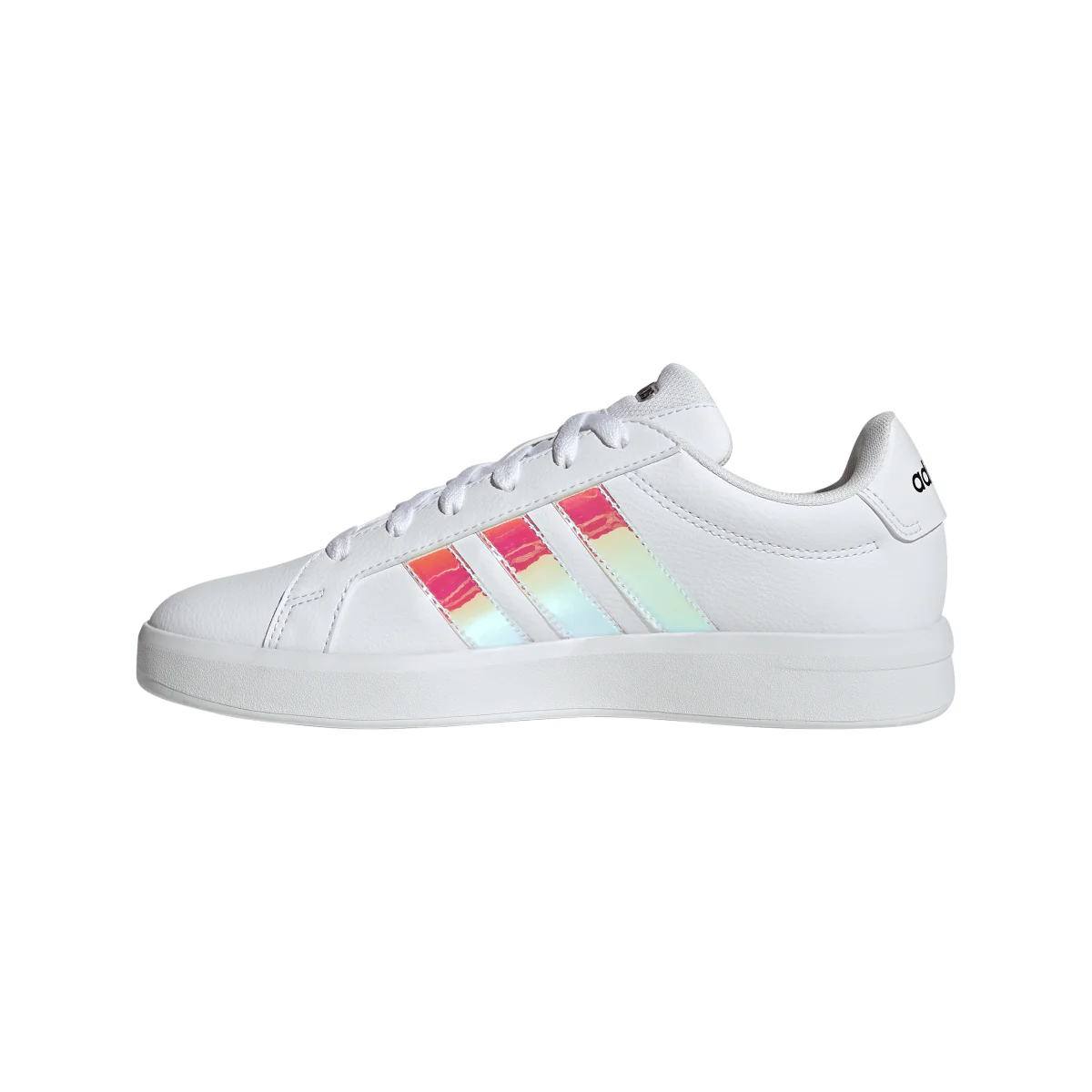 Sneakers bianche da Donna con strisce iridescenti adidas GRAND COURT - Image 9