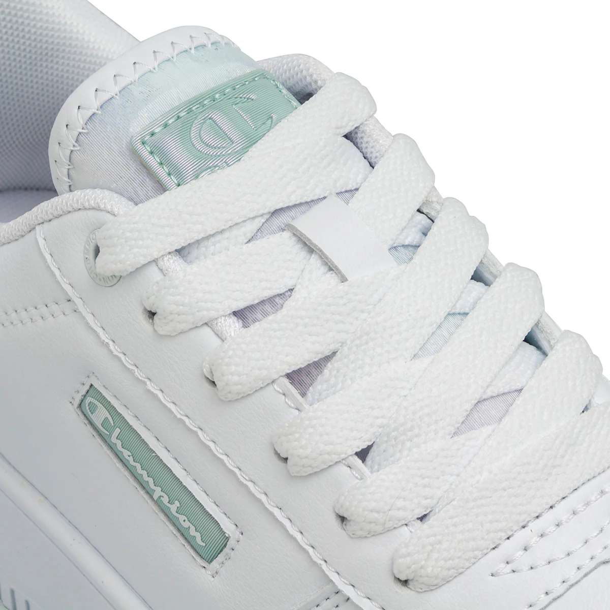 Sneakers bianche da donna con suola a zeppa Champion Rebound Platform Metal - Image 6
