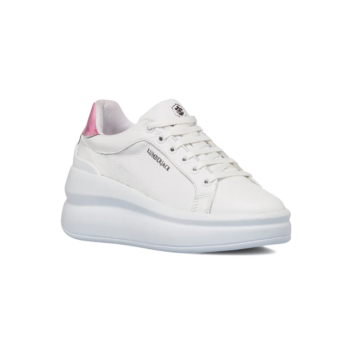 Sneakers bianche da donna con suola a zeppa Lumberjack Trilly - Image 2