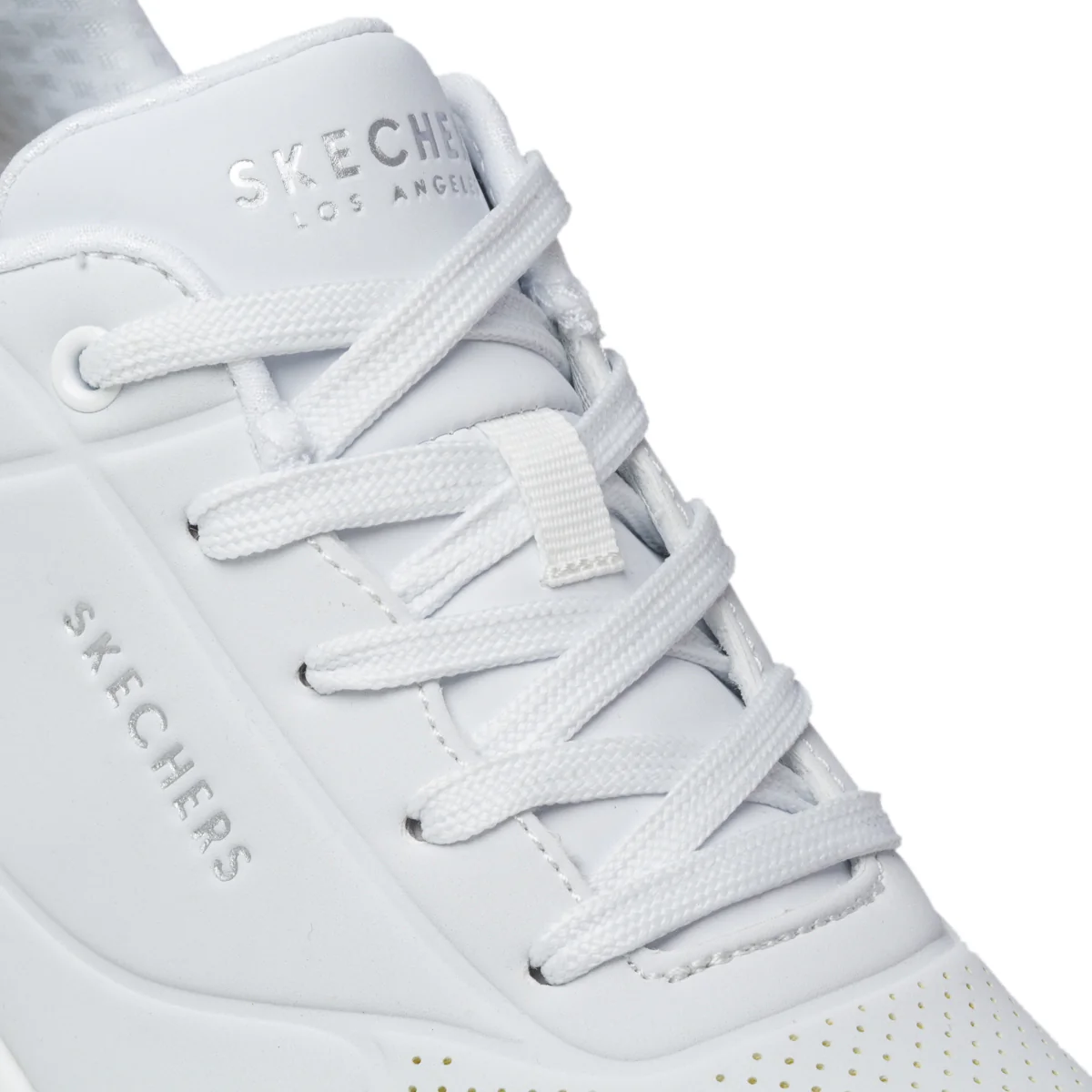 Sneakers bianche da donna con suola ad aria Skechers Uno - Image 6