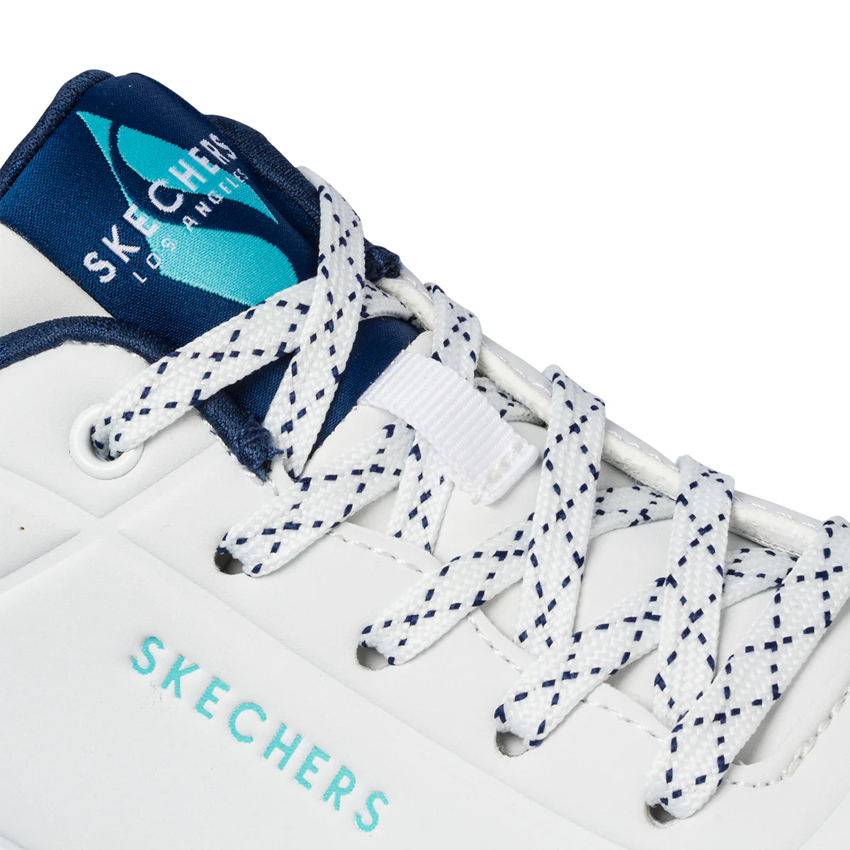 Sneakers bianche da donna con suola ad aria Skechers Uno - Image 6