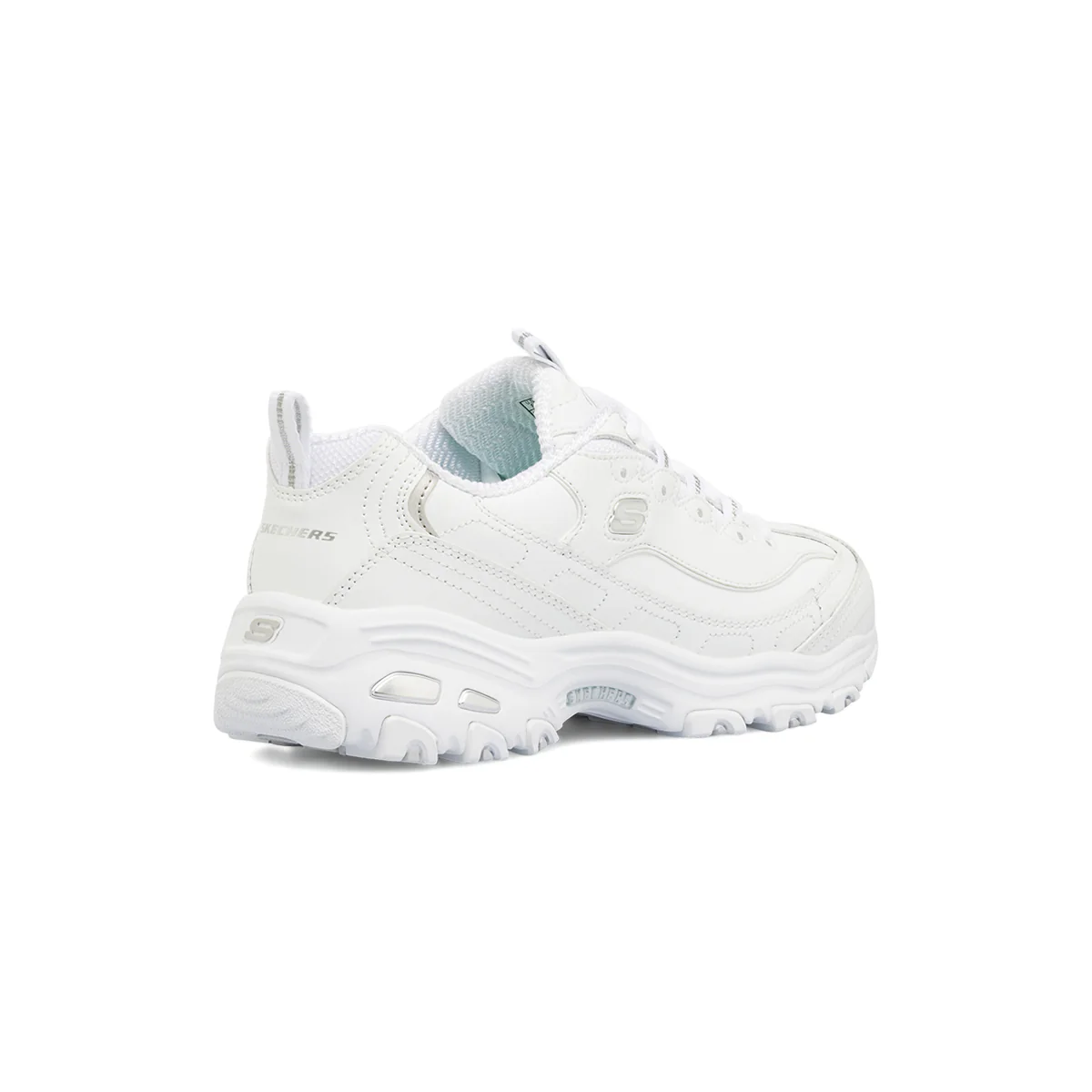Sneakers bianche da Donna con suola chunky Skechers D'Lites - Image 3