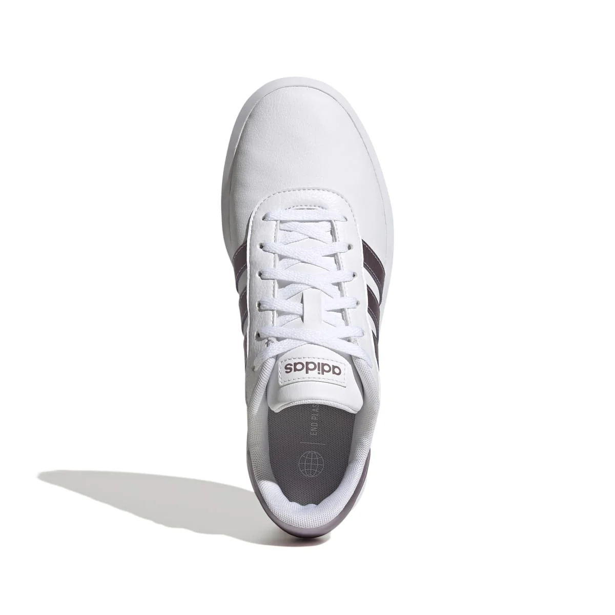 Sneakers bianche da donna con suola platform adidas Court - Image 2