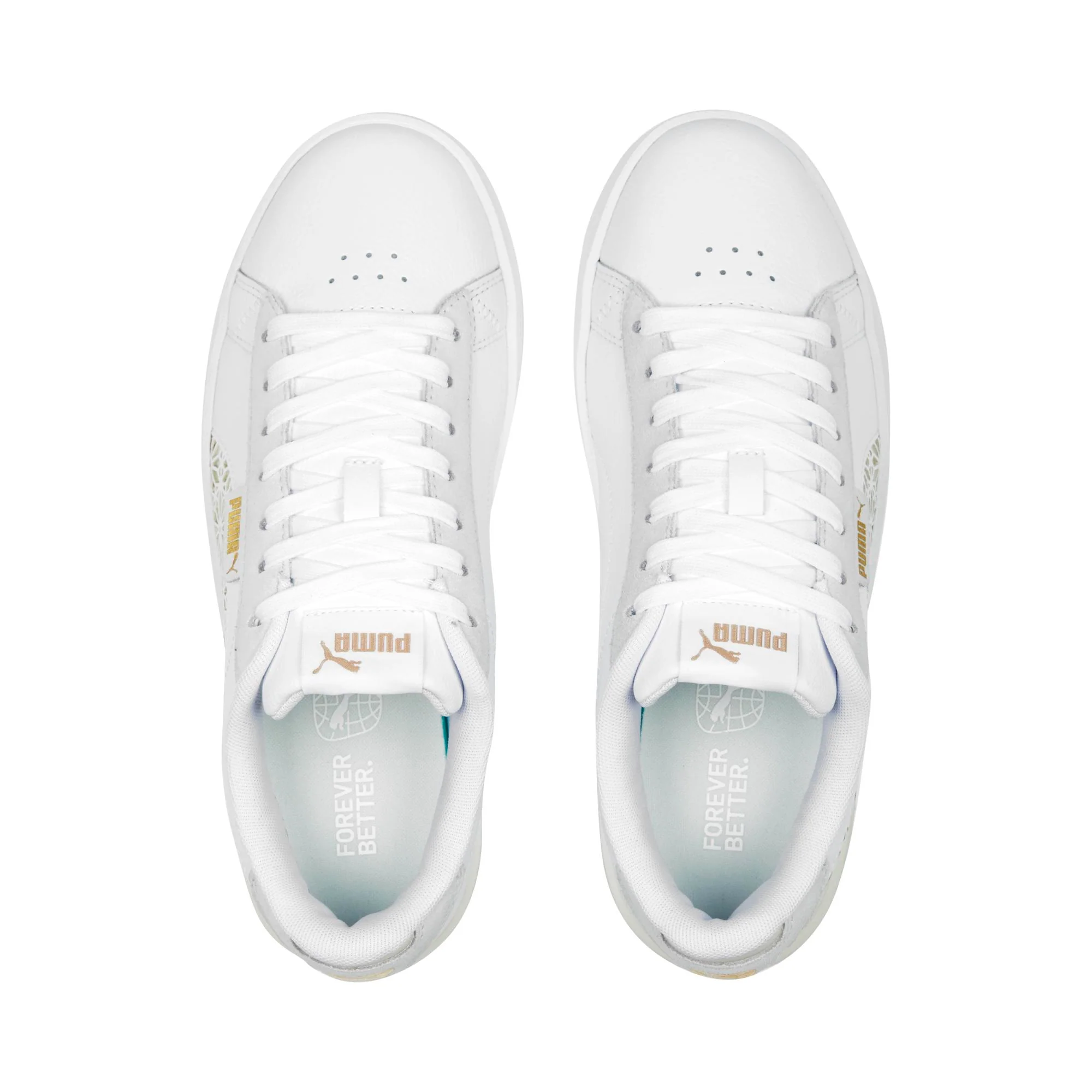Sneakers bianche da donna con suola platform Puma Jada Renew - Image 8