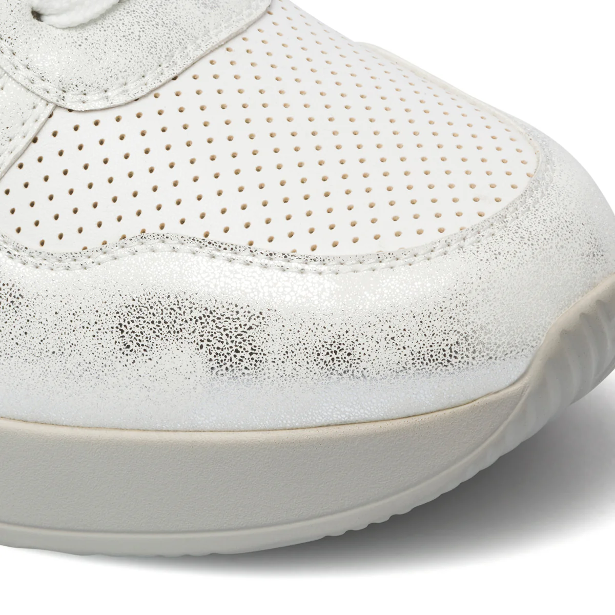 Sneakers bianche da donna con zeppa 6 cm Lora Ferres - Image 10