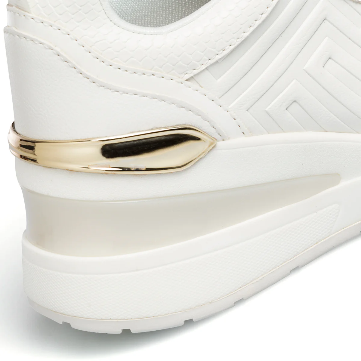Sneakers bianche da donna con zeppa 7 cm ALDO Asilahan - Image 7