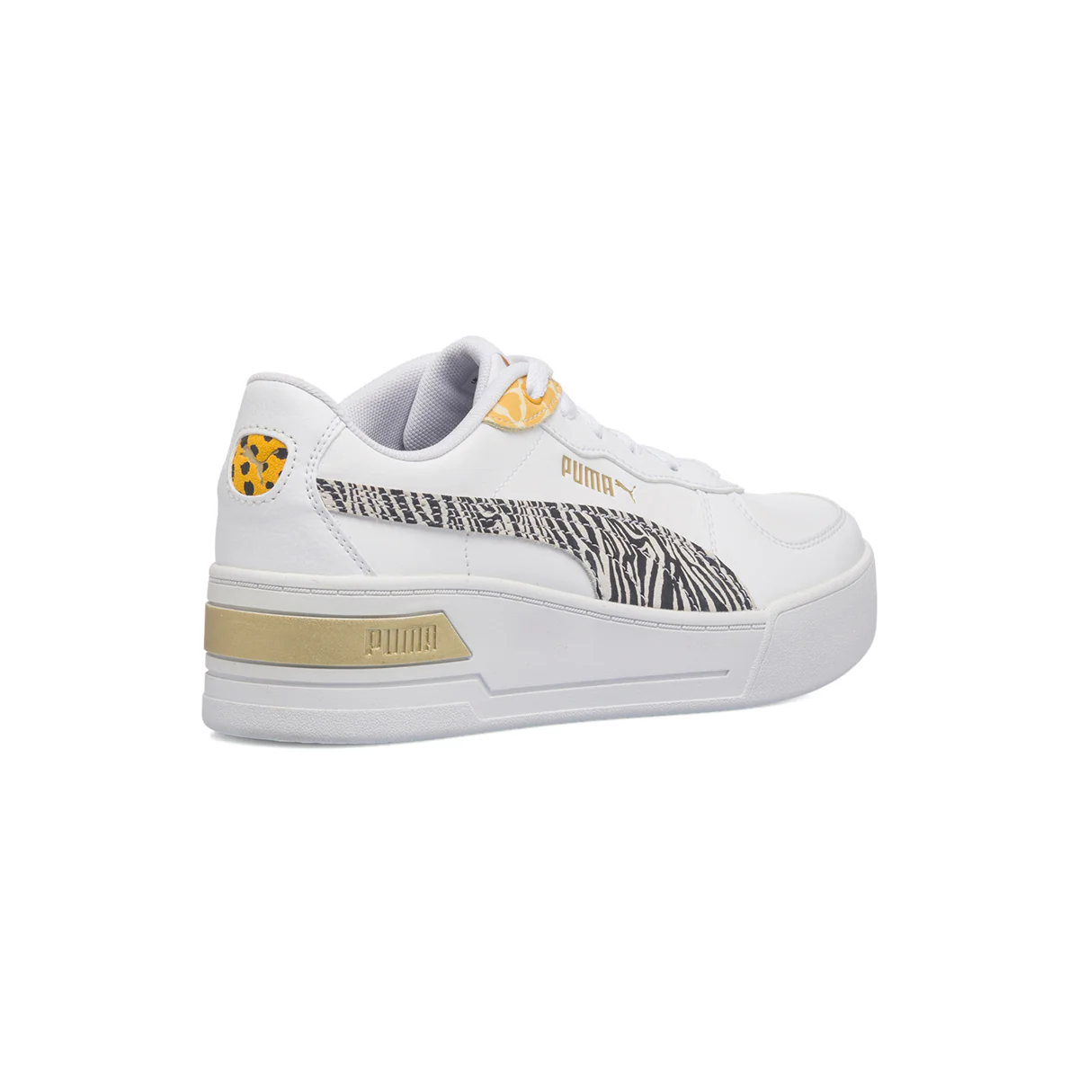 Sneakers bianche da donna con zeppa Puma Skye Wedge Safari - Image 3