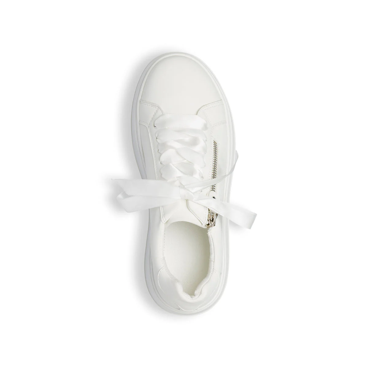 Sneakers bianche da donna con zip laterale Lora Ferres - Image 5