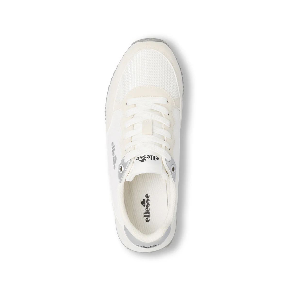 Sneakers bianche da Donna effetto scamosciato e inserti argento Ellesse - Image 6