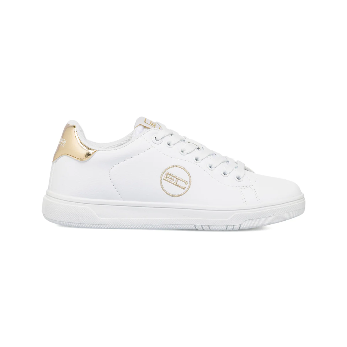 Sneakers bianche da donna Enrico Coveri con dettaglio dorato