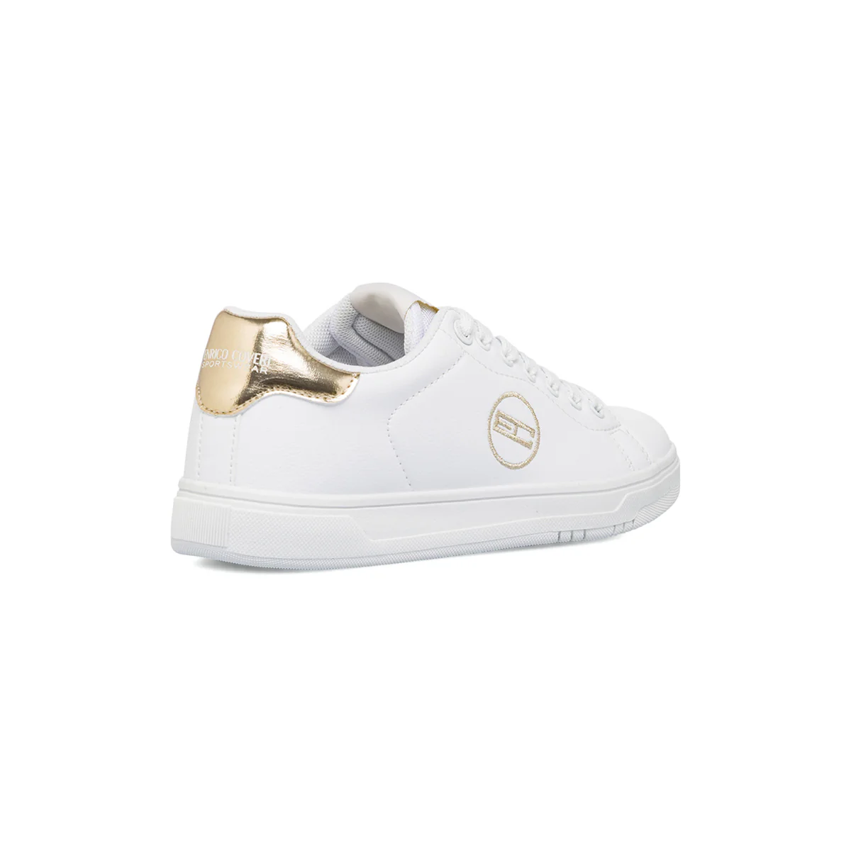 Sneakers bianche da donna Enrico Coveri con dettaglio dorato - Image 3
