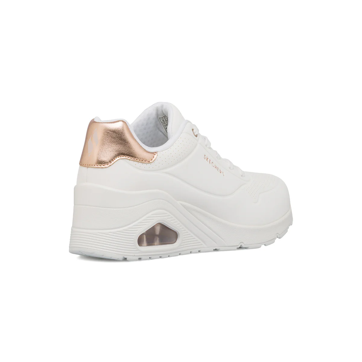Sneakers bianche da Donna in memory foam Skechers Uno Wedge - Image 3
