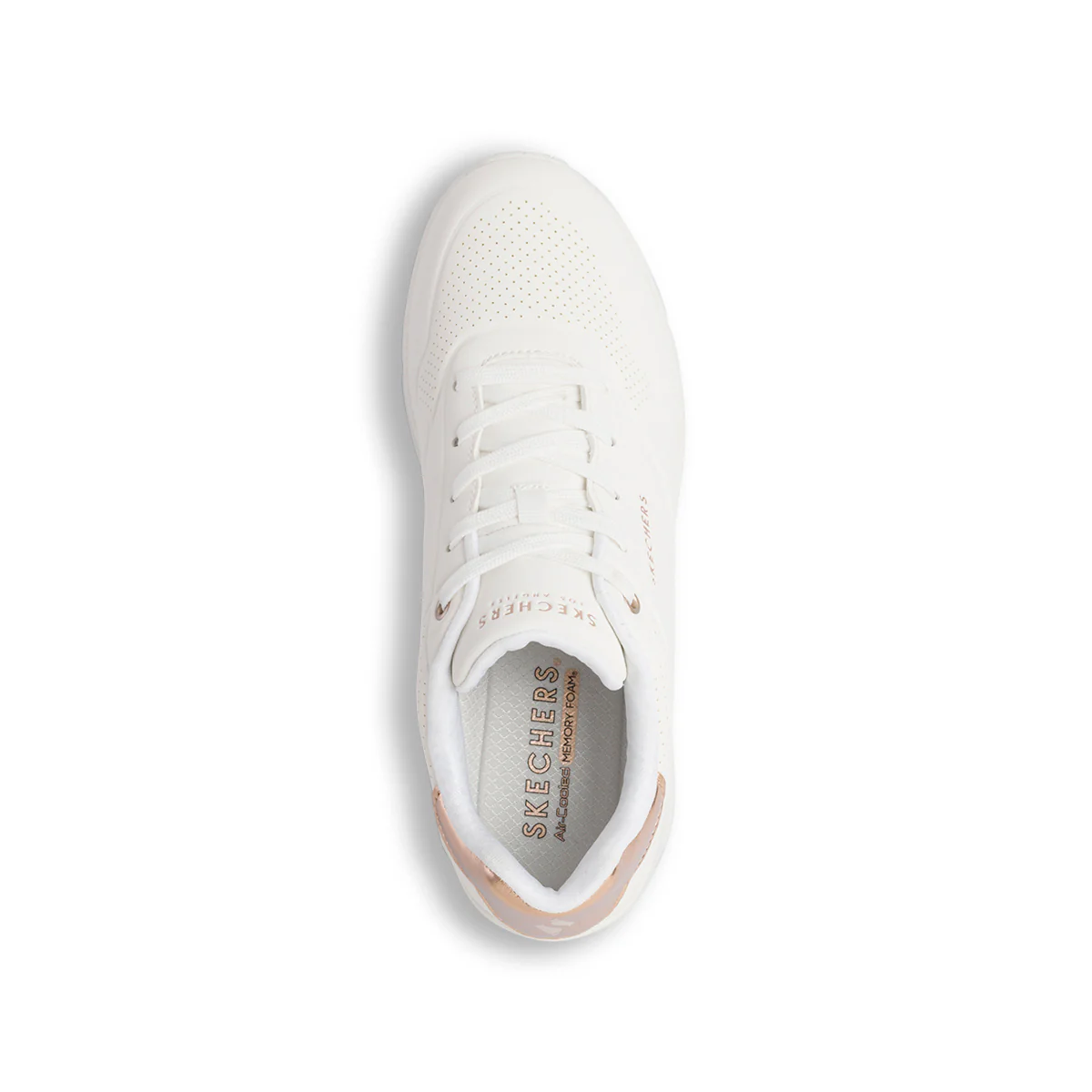 Sneakers bianche da Donna in memory foam Skechers Uno Wedge - Image 5