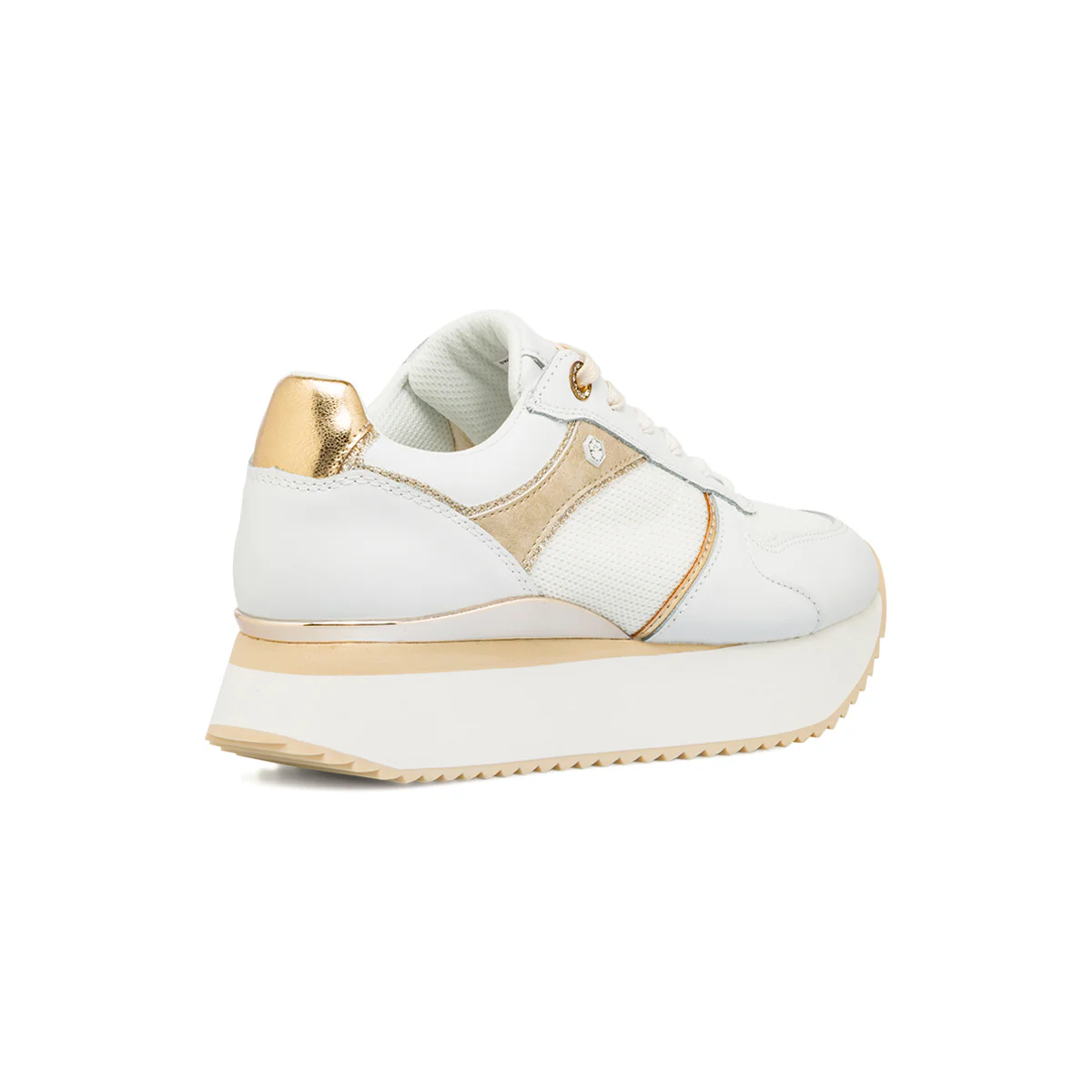 Sneakers Bianche da Donna in pelle con dettagli oro e glitter Lumberjack - Image 3