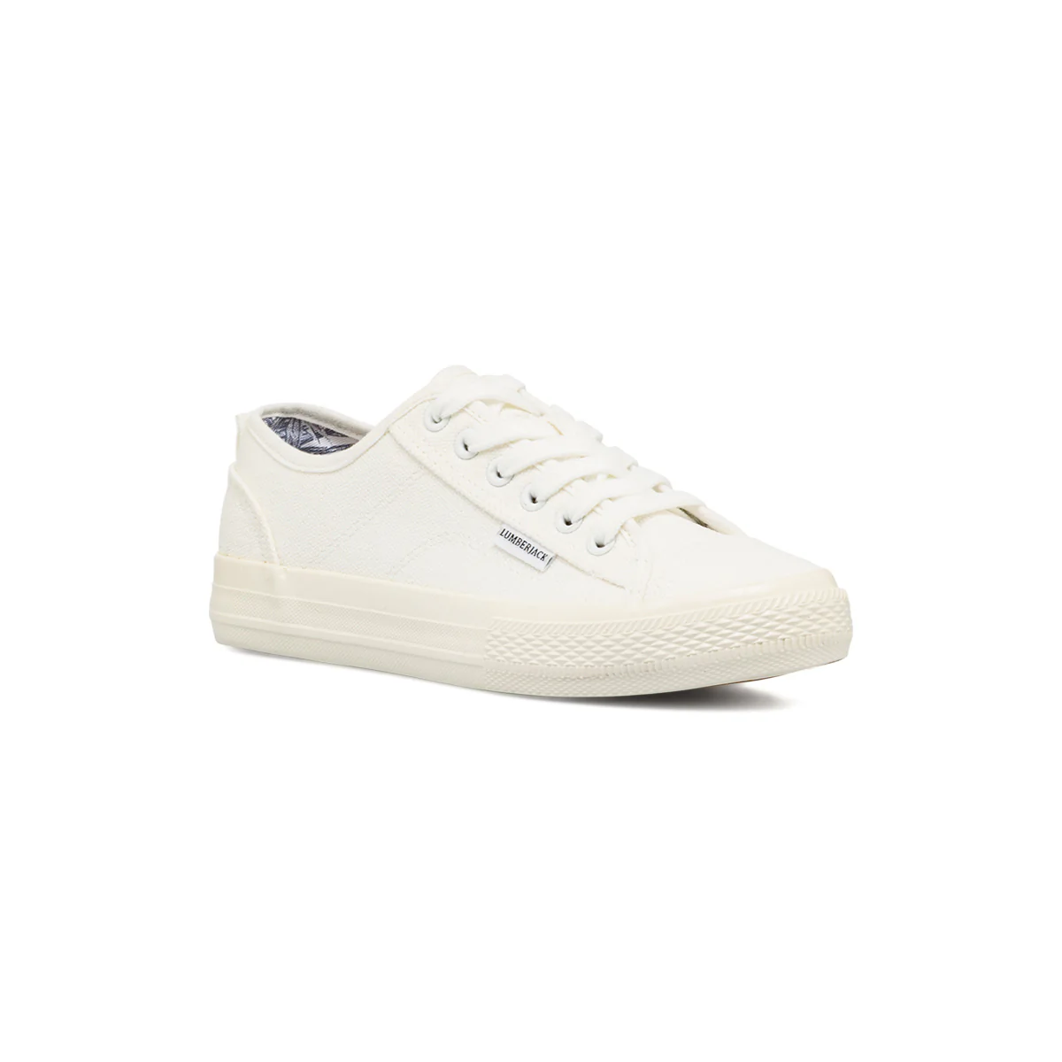 Sneakers Bianche da Donna in tessuto con logo Lumberjack - Image 2