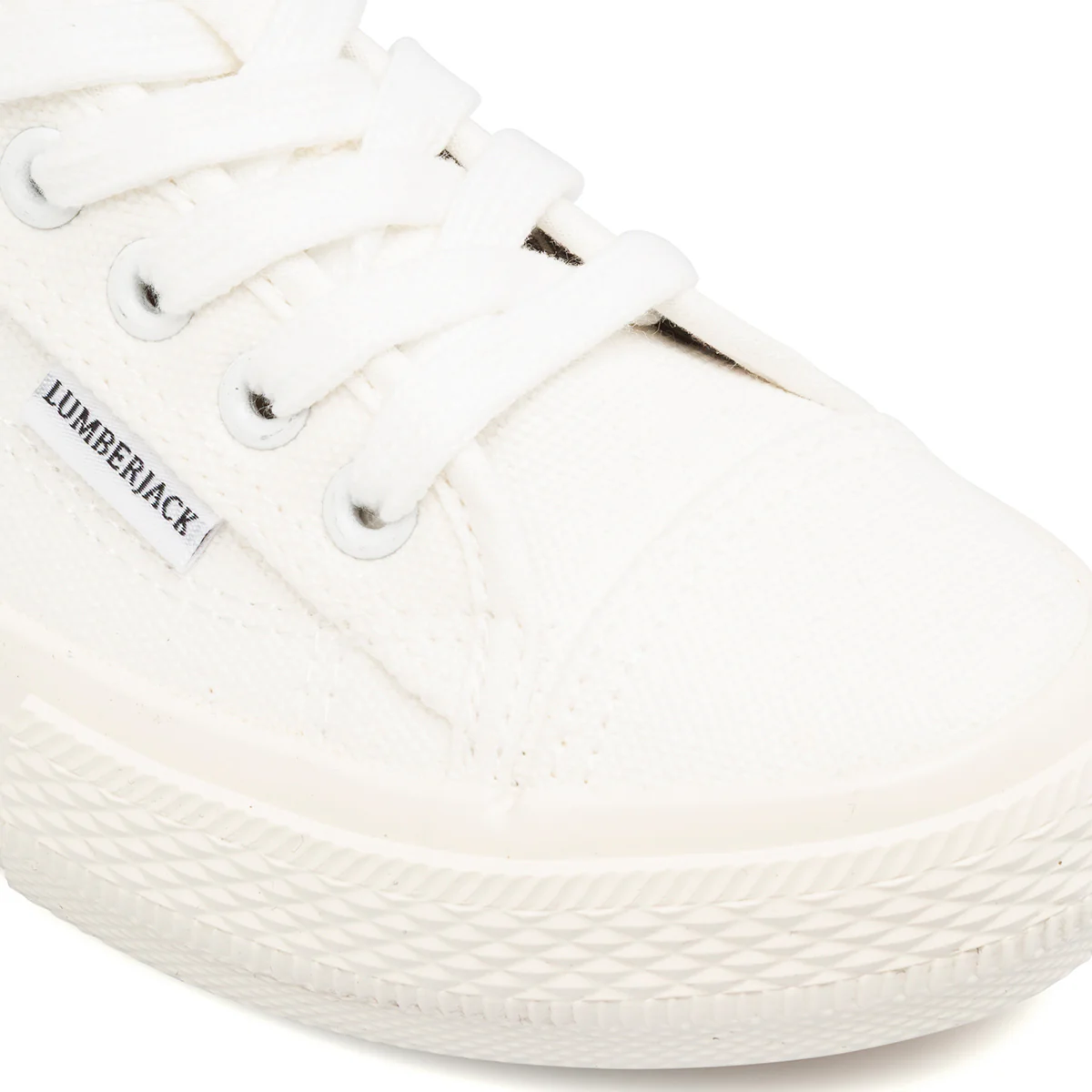 Sneakers Bianche da Donna in tessuto con logo Lumberjack - Image 4