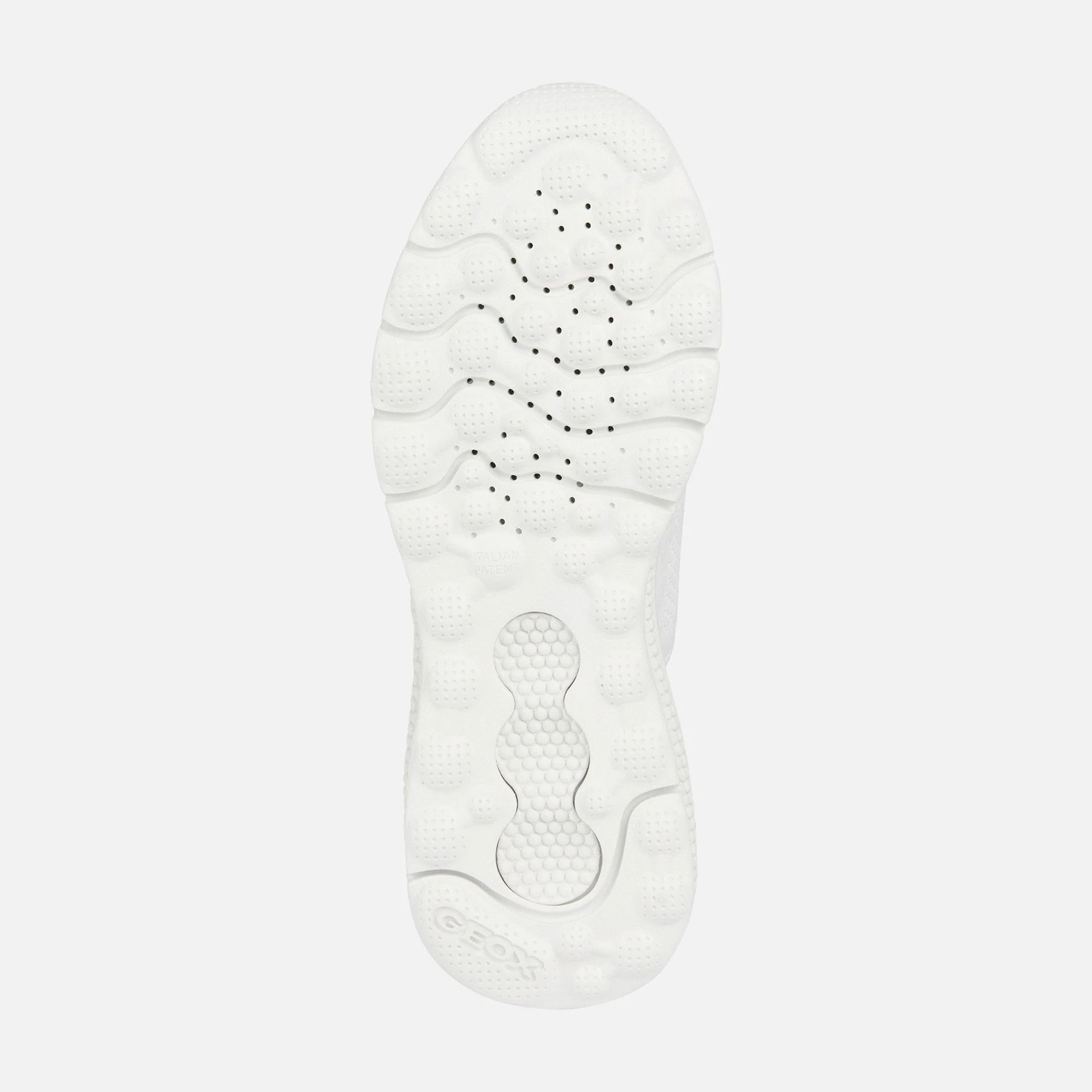 Sneakers bianche da donna in tessuto knit Geox Spherica Actif - Image 5