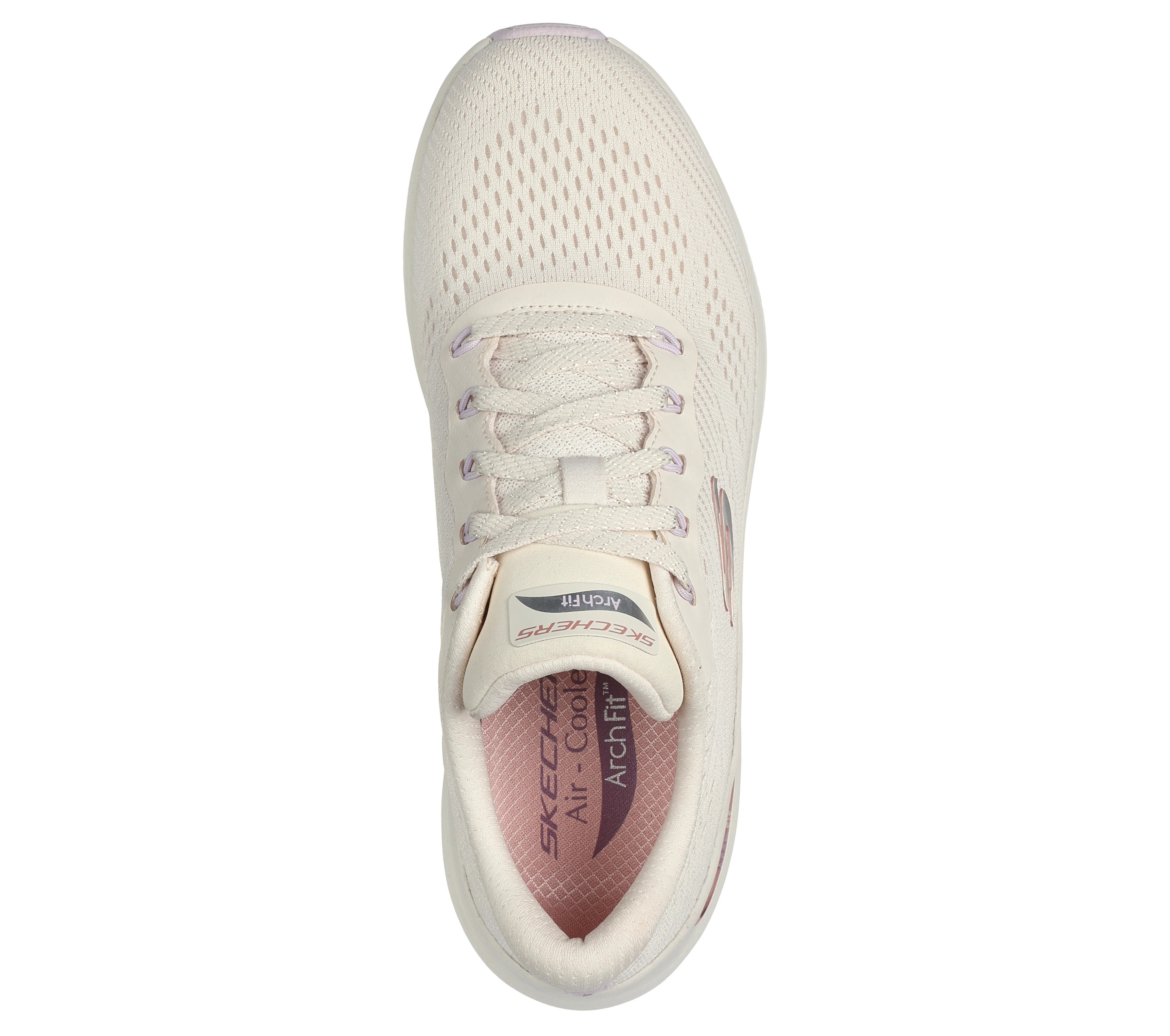 Sneakers bianche da donna in tessuto mesh Skechers Arch Fit 2.0 - Big League - Image 3