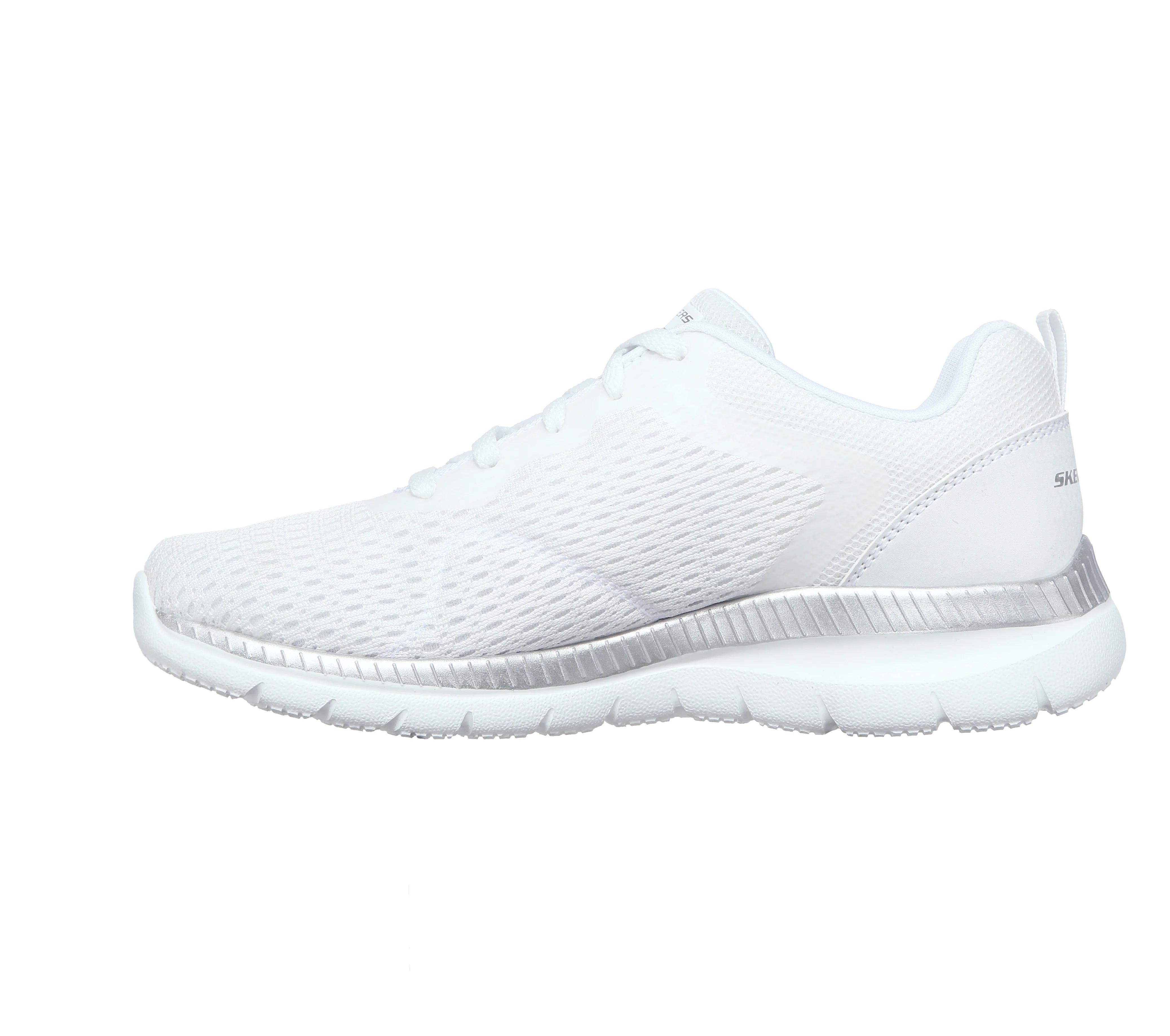 Sneakers bianche da donna in tessuto mesh Skechers Bountiful - Quick Path - Image 3