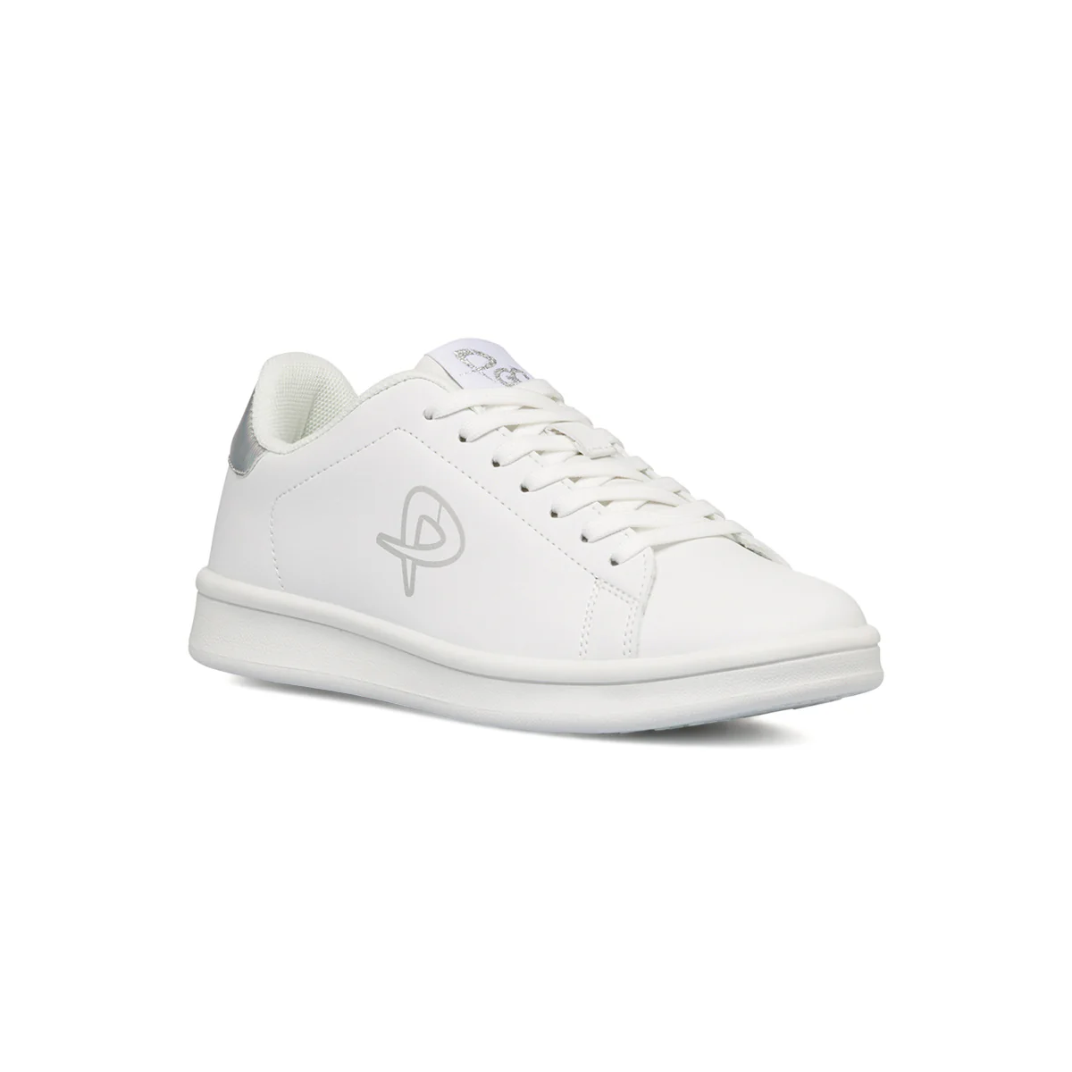 Sneakers bianche da ragazza con dettagli iridescenti P Go - Image 2