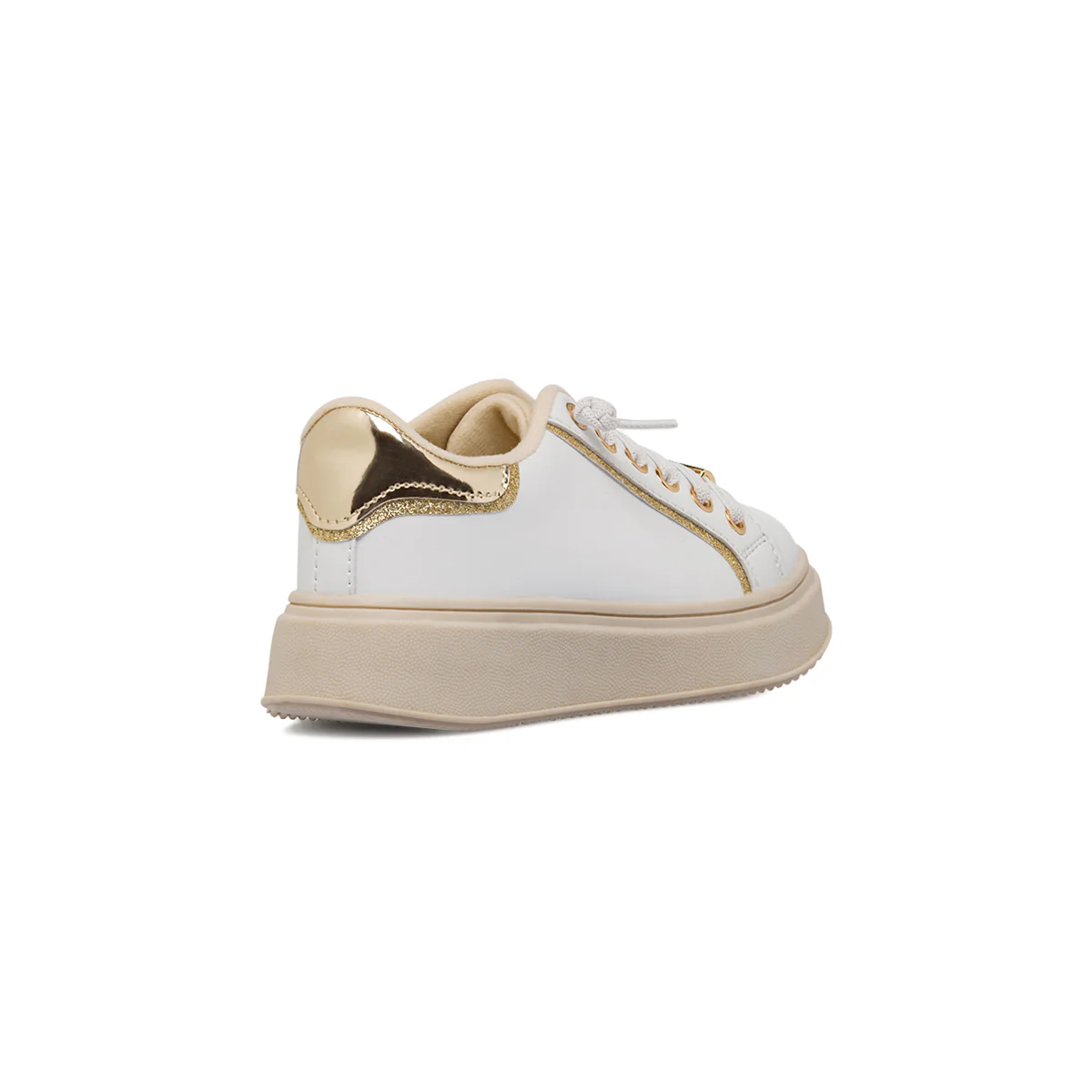 Sneakers bianche da Ragazza con dettagli oro Dieci Baci - Image 3