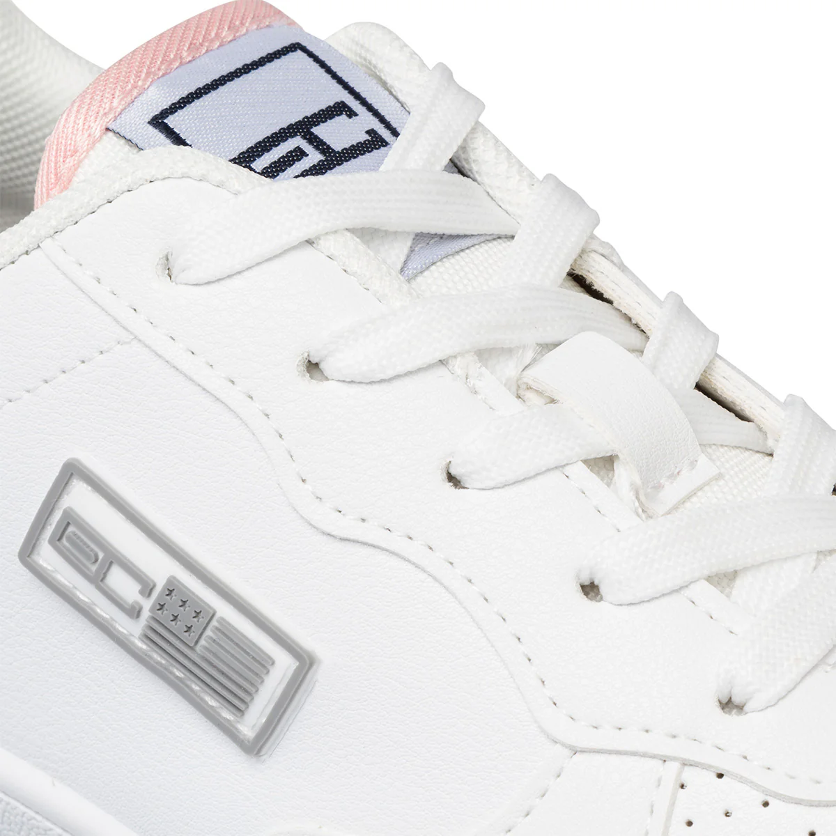 Sneakers bianche da ragazza con dettaglio laminato Enrico Coveri - Image 6