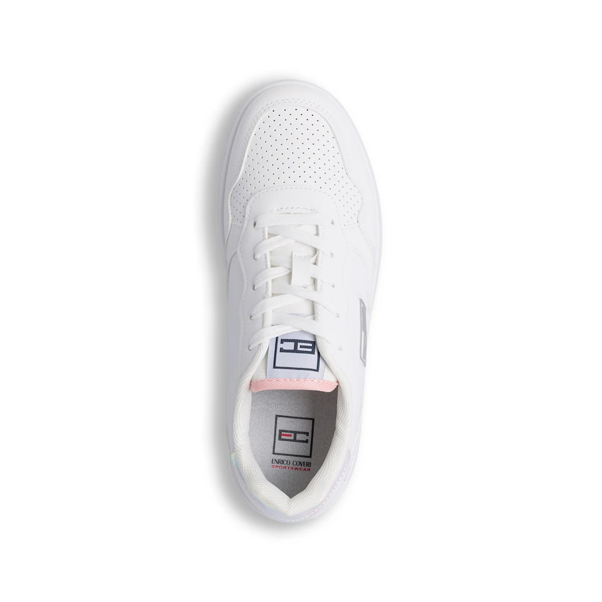 Sneakers bianche da ragazza con dettaglio laminato Enrico Coveri - Image 8