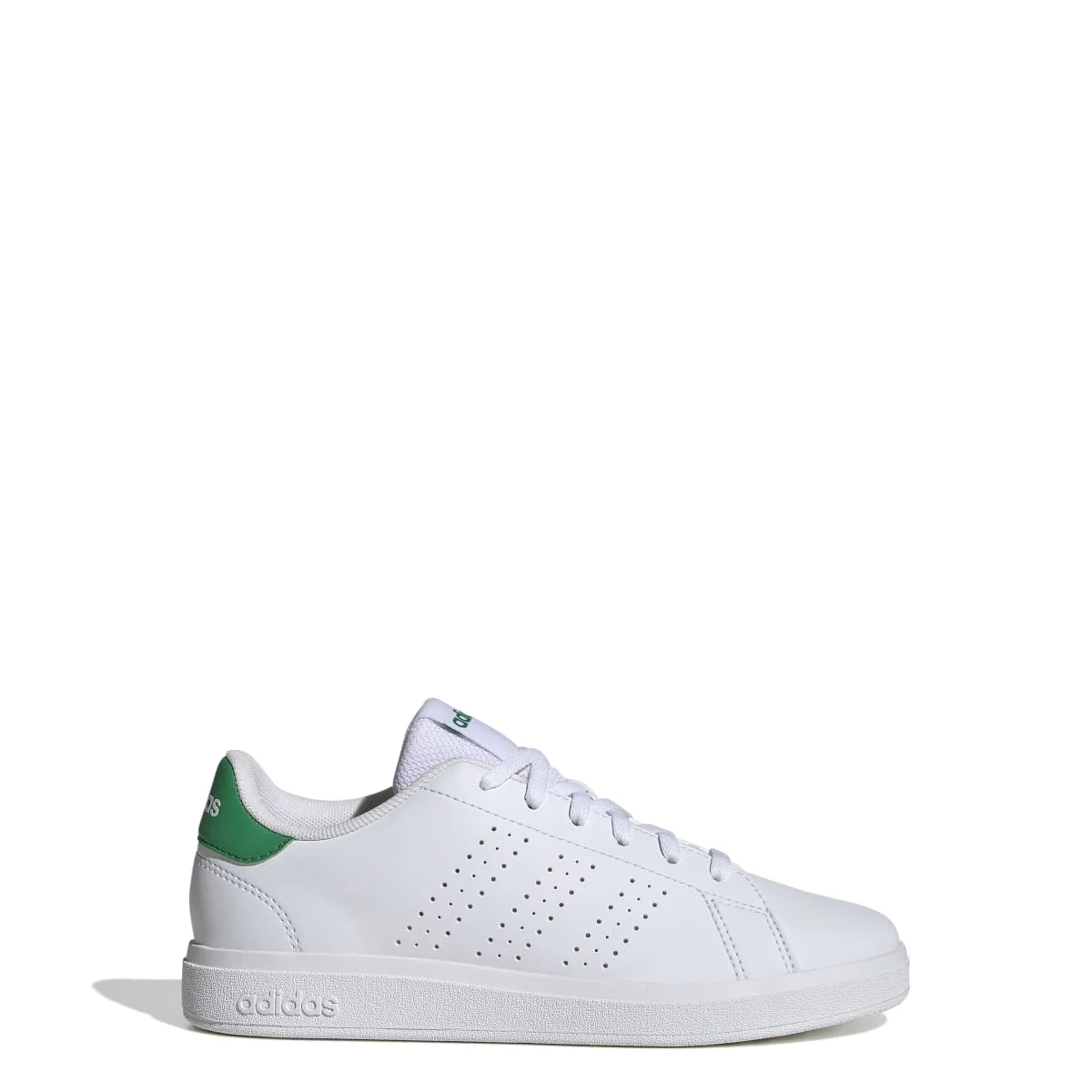 Sneakers bianche da ragazza con dettaglio verde adidas Advantage 2.0 - Image 4