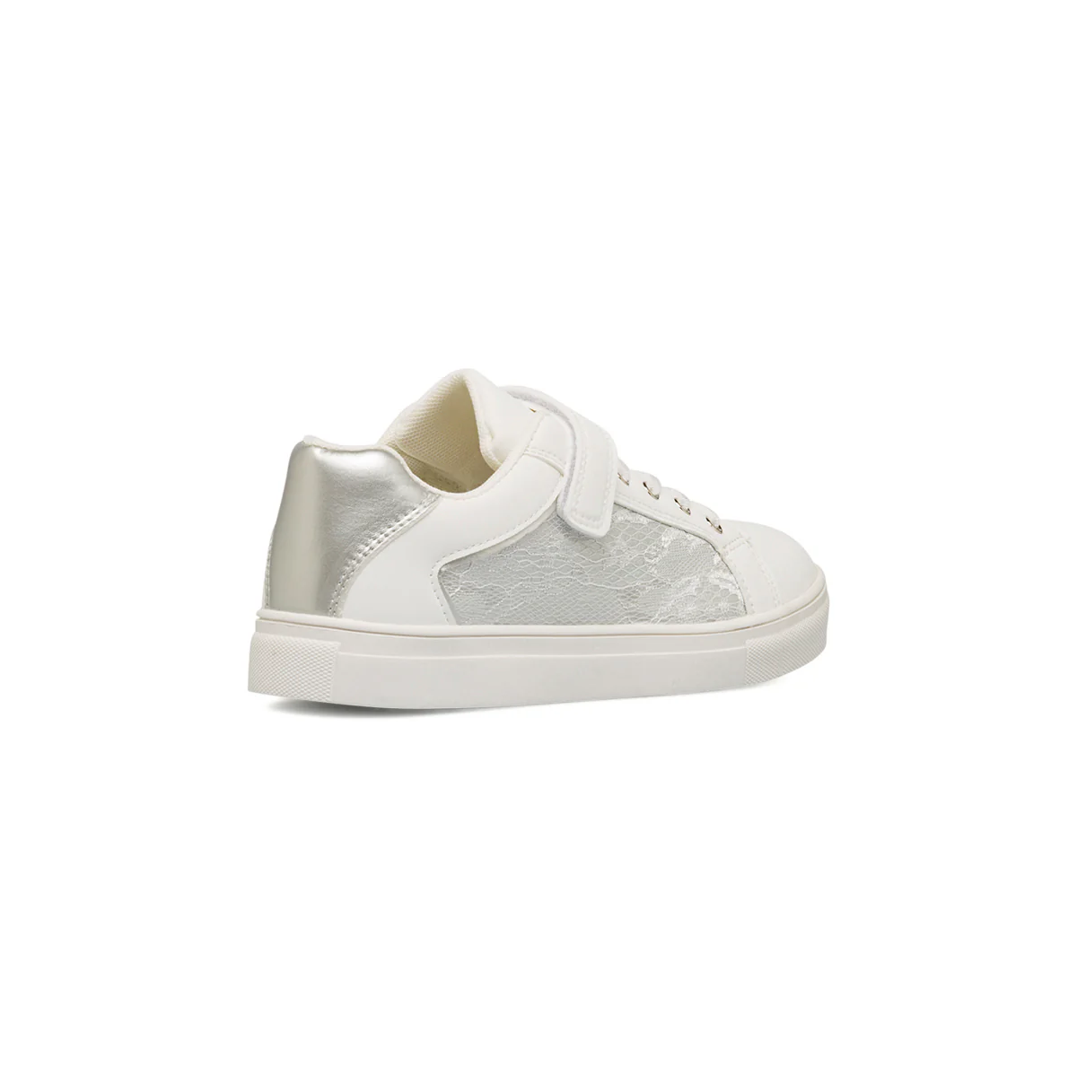 Sneakers bianche da Ragazza con inserto in pizzo nella tomaia Dieci Baci - Image 3