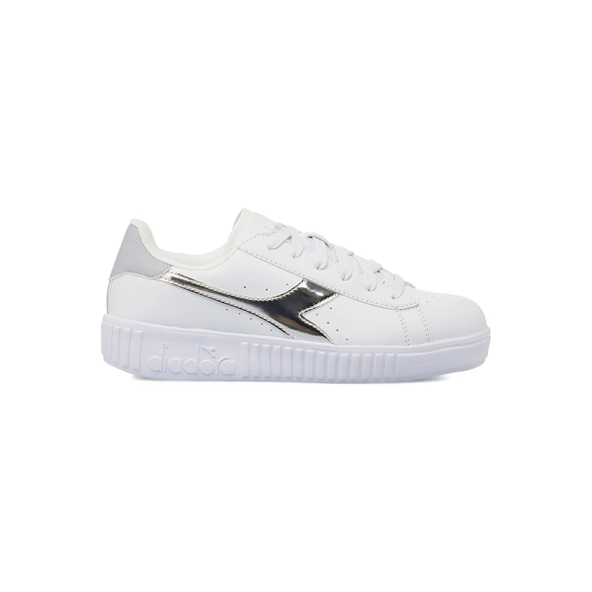 Sneakers bianche da Ragazza con logo Argento Diadora