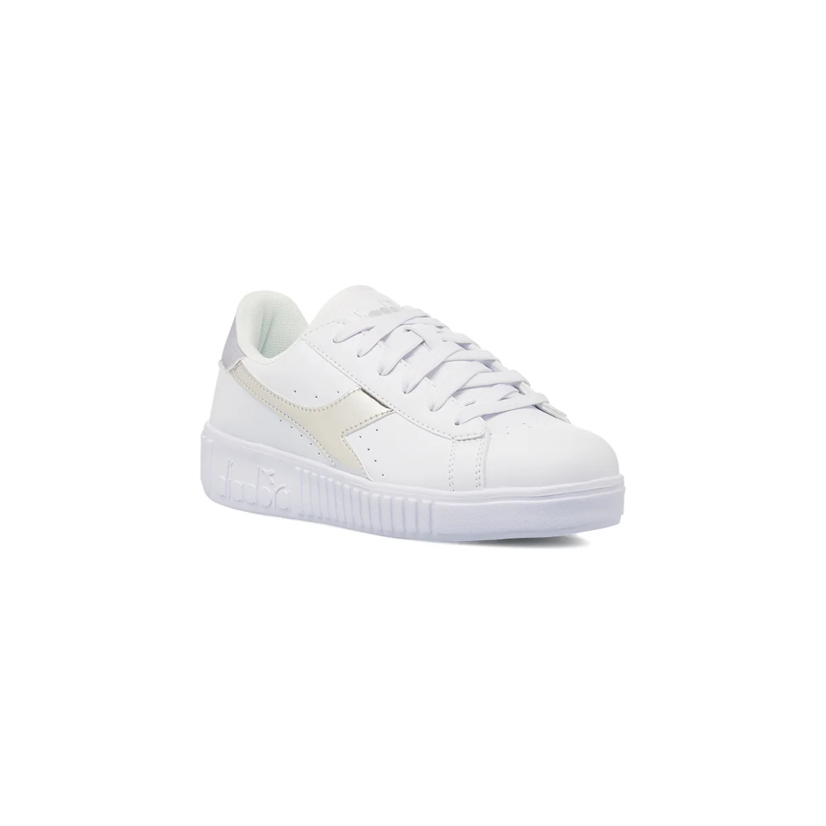 Sneakers bianche da Ragazza con logo Argento Diadora - Image 2