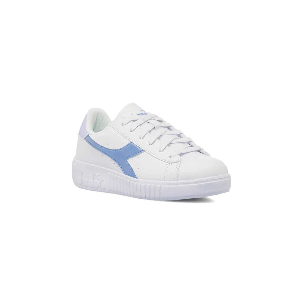 Sneakers bianche da Ragazza con logo azzurro Diadora - Image 2