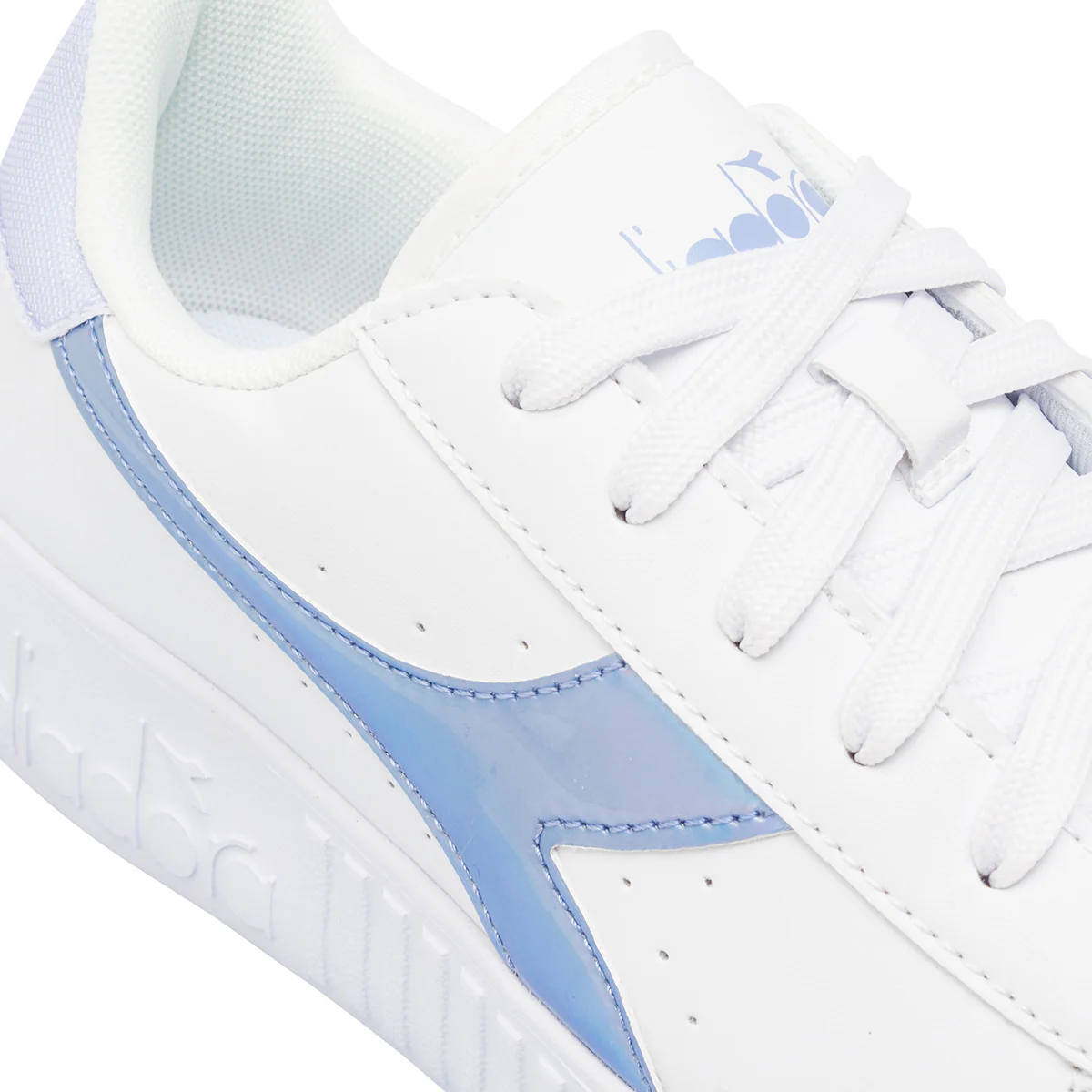 Sneakers bianche da Ragazza con logo azzurro Diadora - Image 5
