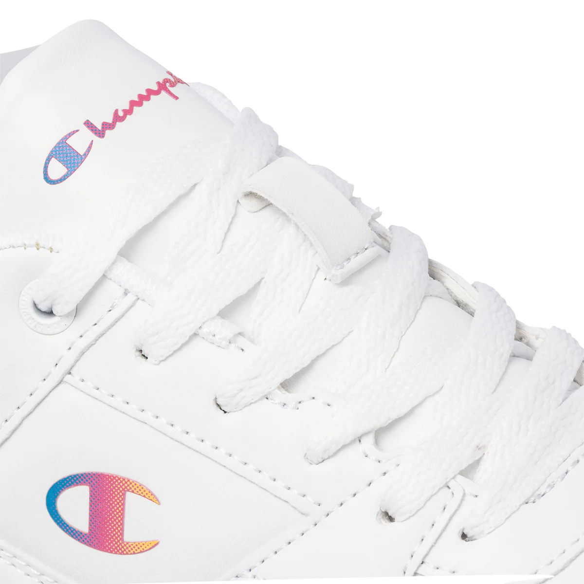 Sneakers bianche da ragazza con logo laterale Champion Rebound Low G GS - Image 11