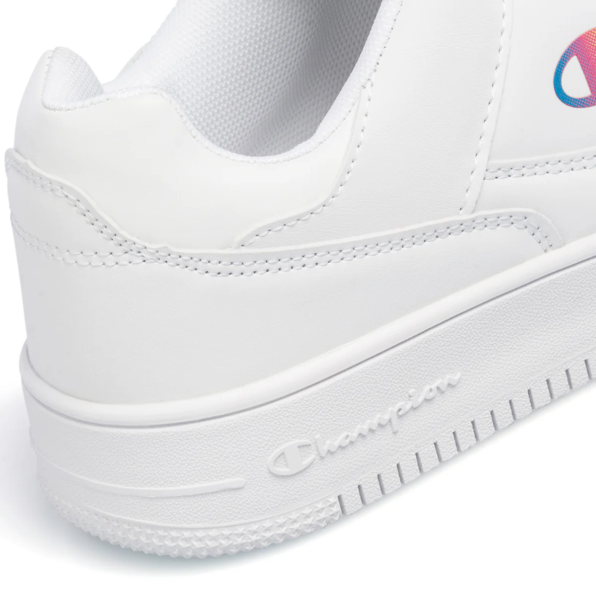 Sneakers bianche da ragazza con logo laterale Champion Rebound Low G GS - Image 12