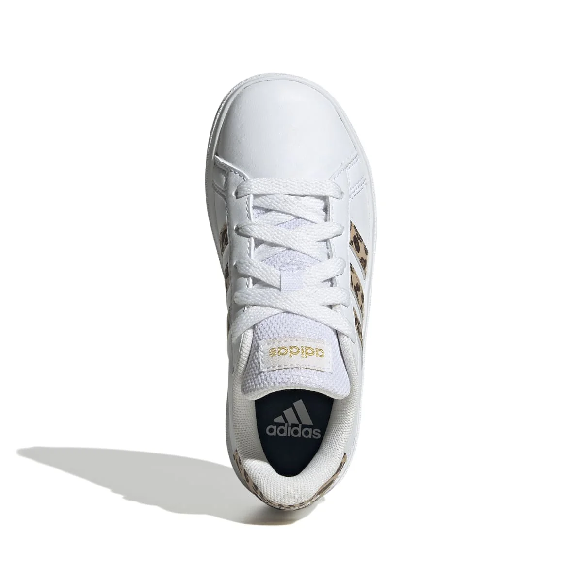 Sneakers bianche da ragazza con strisce animalier adidas Grand Court 2.0 K - Image 3