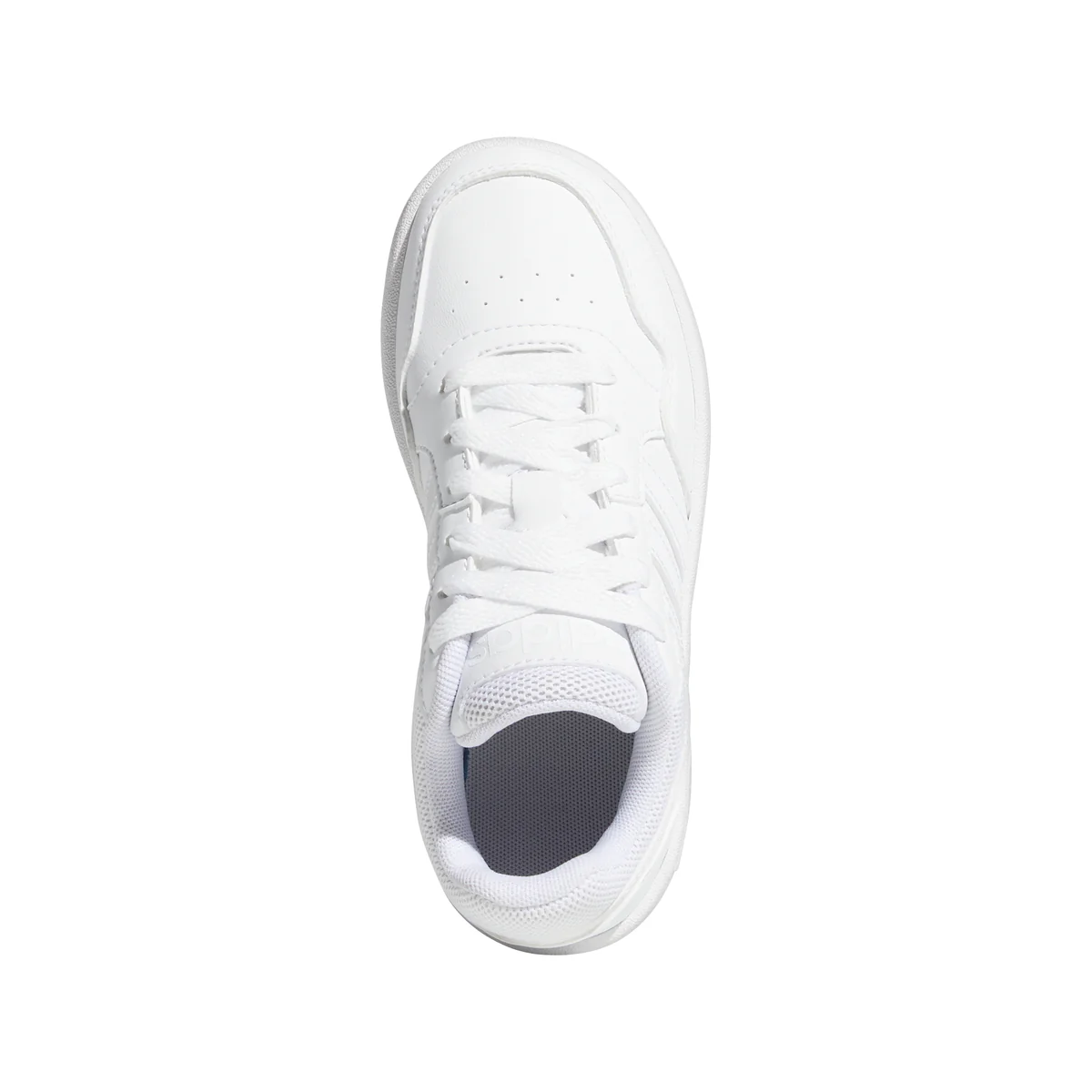 Sneakers bianche da ragazza con strisce laterali adidas Hoops 3.0 K - Image 4